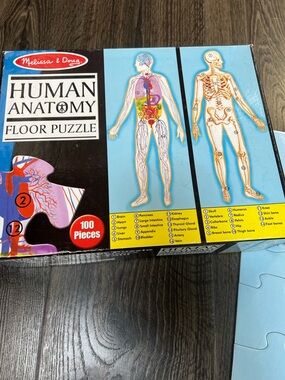 Melissa & Doug Multicolor Human Anatomy Floor Puzzle - Bright Educational Art